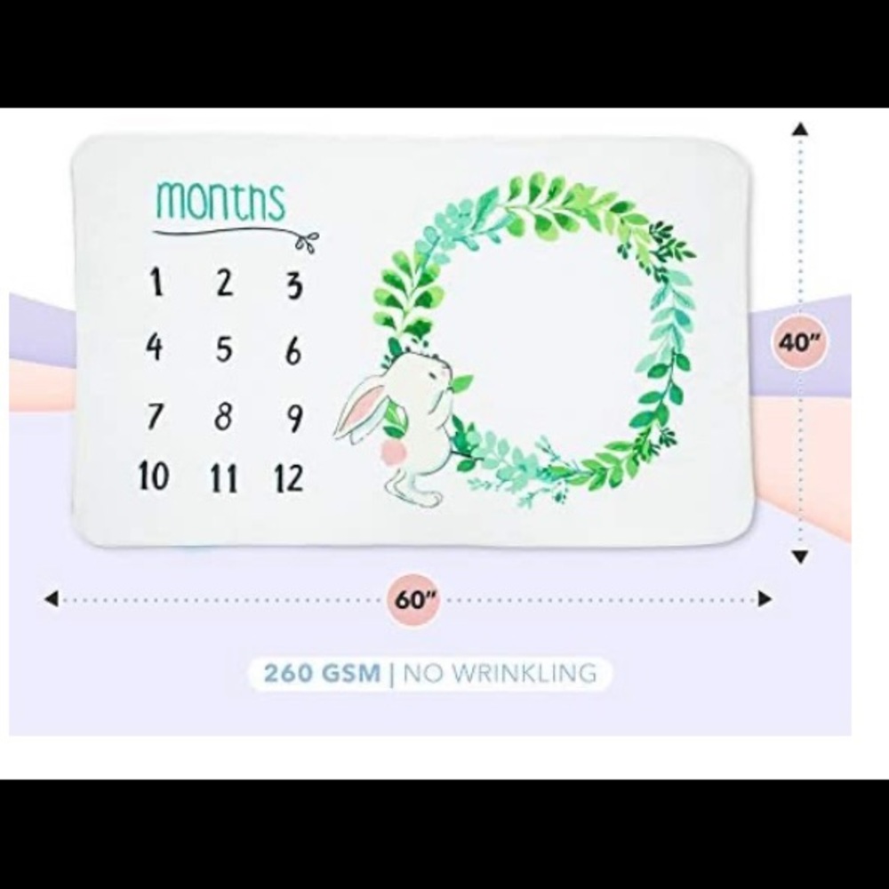 Baby milestone blanket